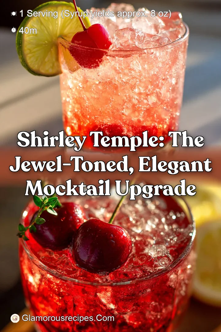 Shirley Temple: The Jewel-Toned Elegant Mocktail Upgrade