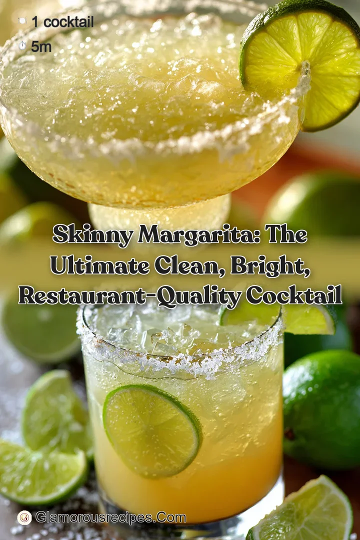 Skinny Margarita: The Ultimate Clean Bright Restaurant-Quality Cocktail