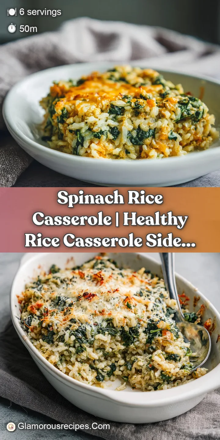 Close-up of tender rice with flecks of bright green spinach, glistening and warm.
