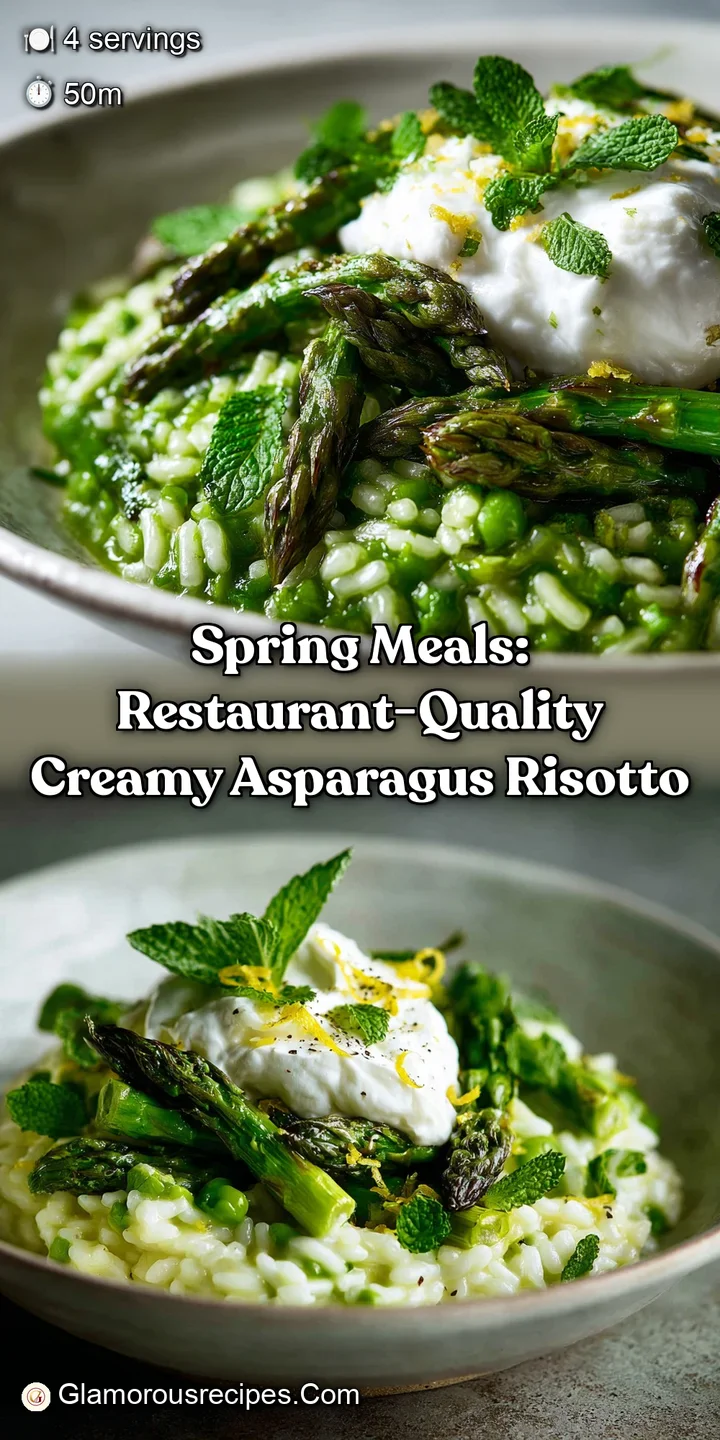 Spring Meals: Restaurant-Quality Creamy Asparagus Risotto