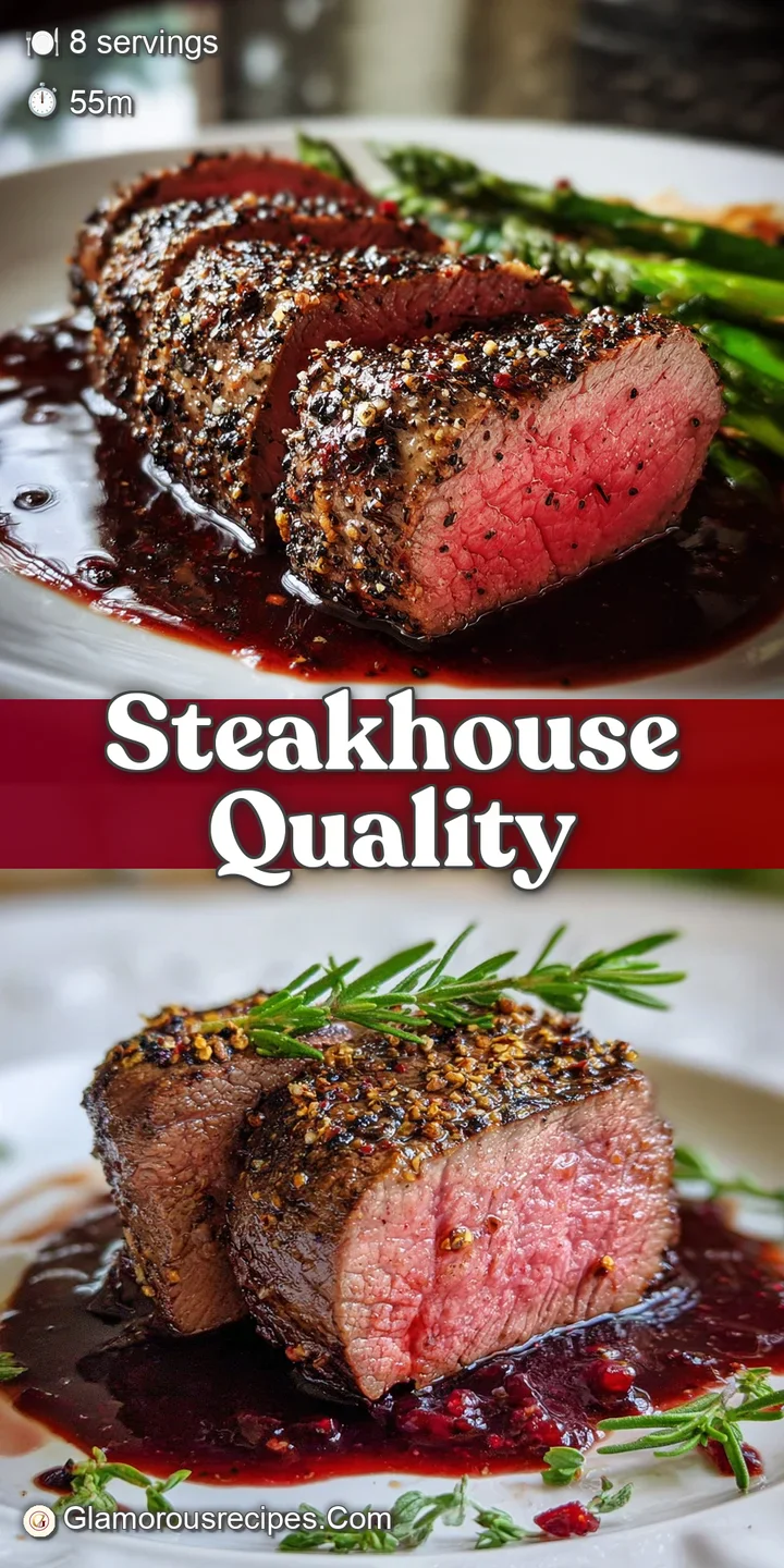 Close-up shot of tender roast beef, glistening with savory juices, revealing its perfectly cooked pink interior. Mouthwate...