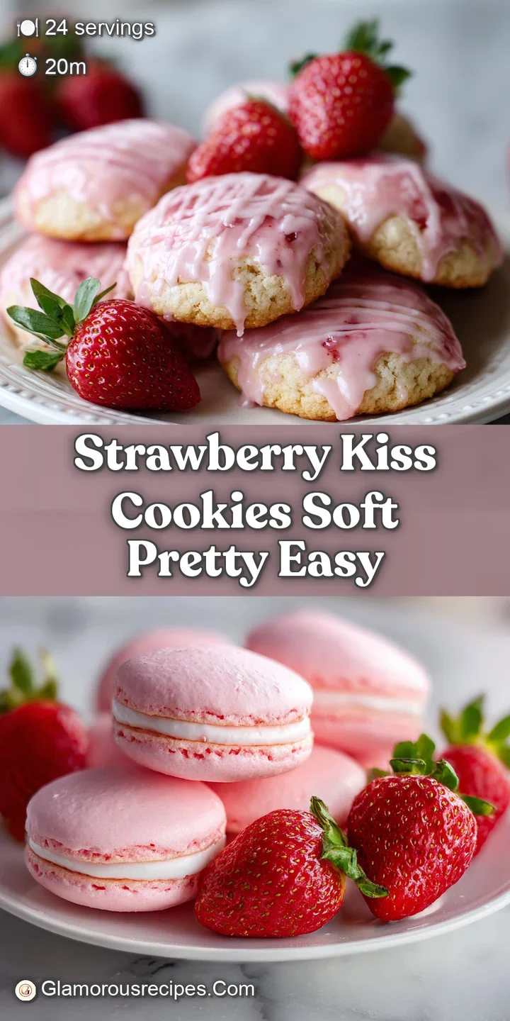 Close-up of a soft, rosy-pink cookie, a dusting of sweetness, its soft texture almost palpable. A tempting bite-sized treat.