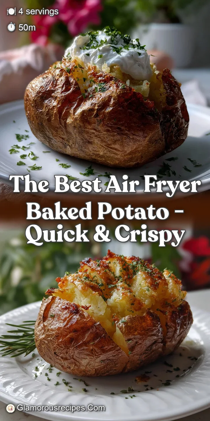 Fluffy, steaming baked potato with a perfectly crisp, golden skin. Fluffy white interior contrasts the crunchy exterior, d...