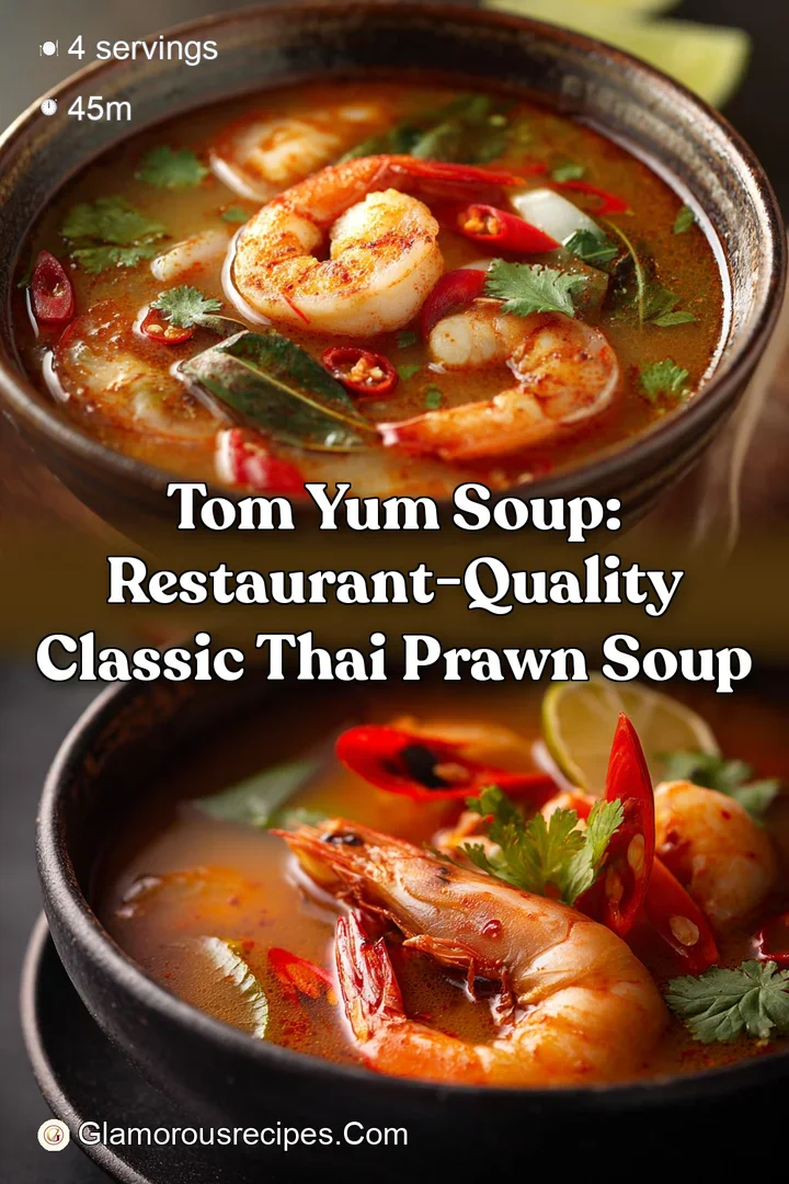 Tom Yum Soup: Restaurant-Quality Classic Thai Prawn Soup