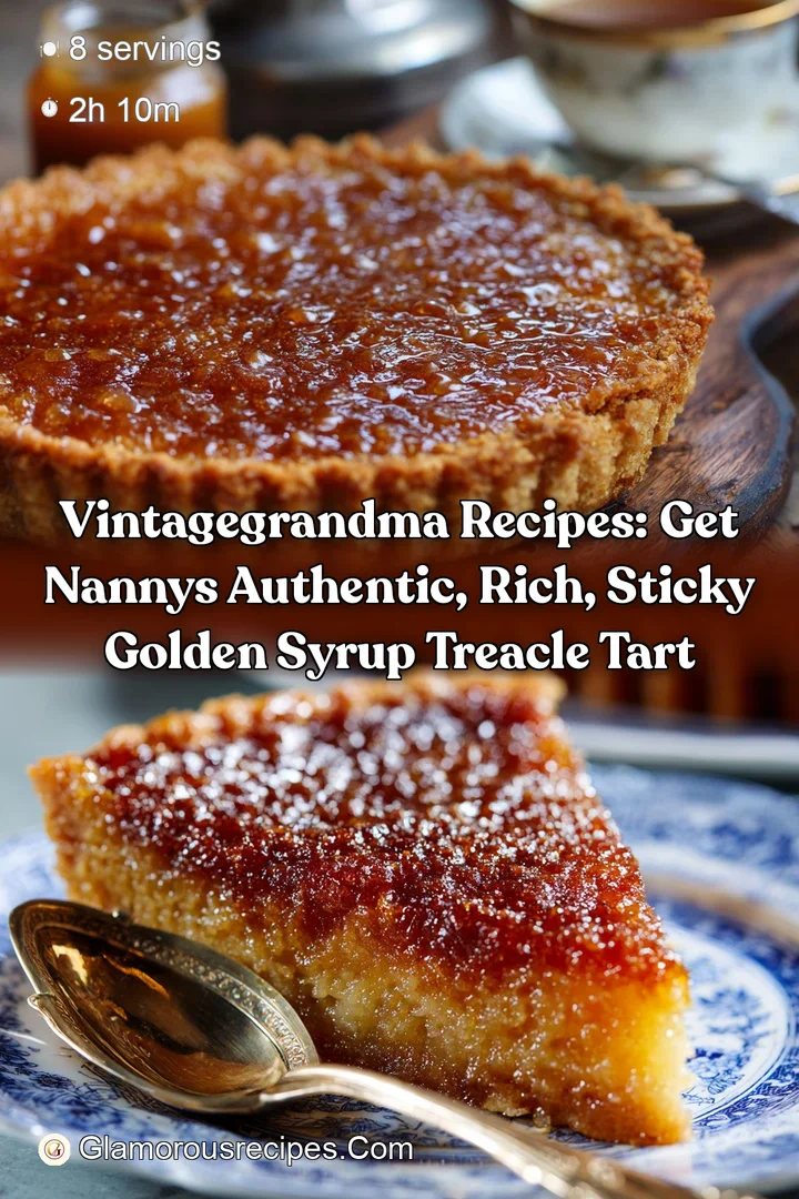 VintageGrandma Recipes: Get Nannys Authentic Rich Sticky Golden Syrup Treacle Tart