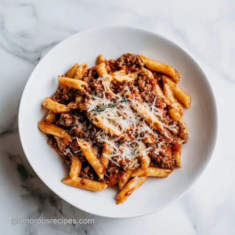 4 Ingredient Hamburger Casserole: Rich and Cheesy