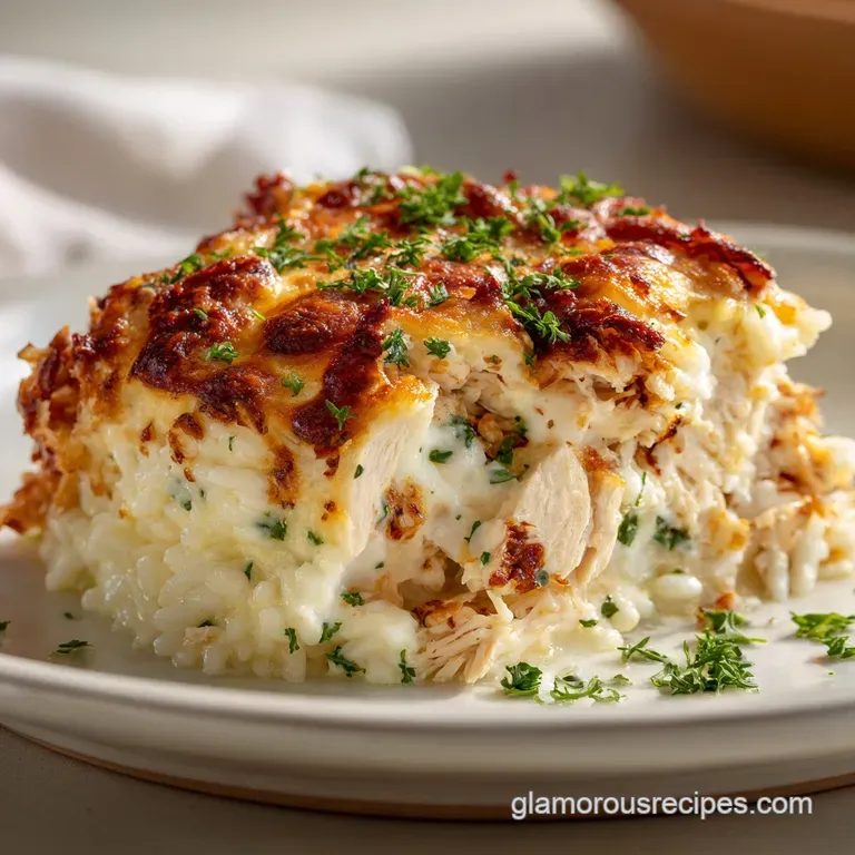 Angel Chicken Rice Casserole: Herbaceous & Silky