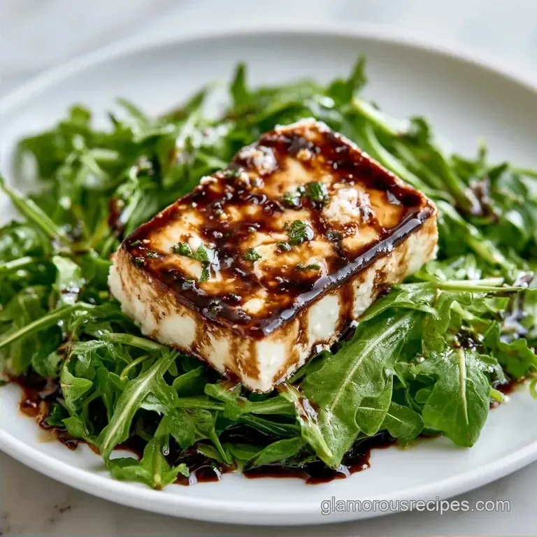 Arugula Goat Cheese Salad with Balsamic Vinaigrette