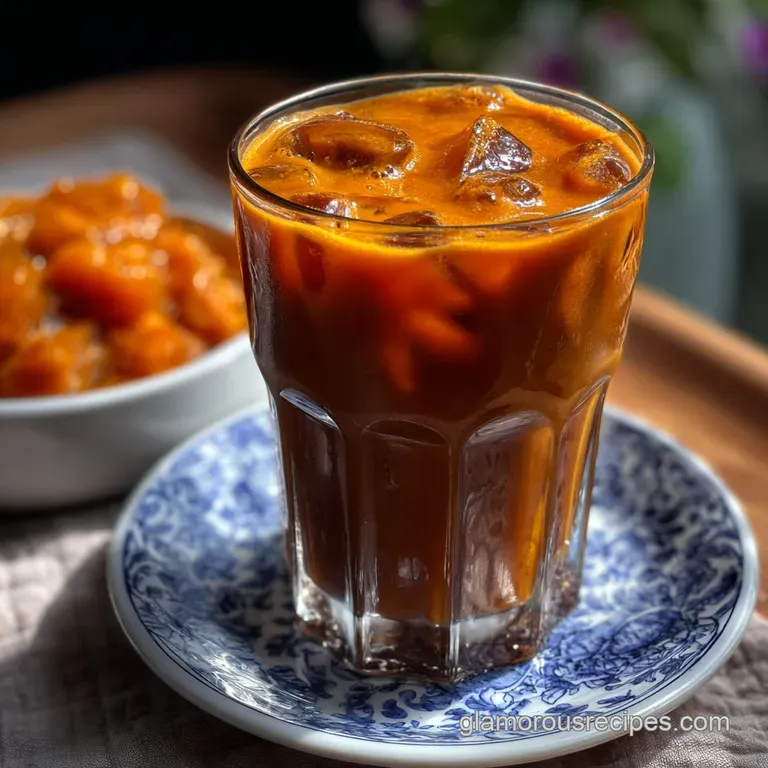 Authentic Thai Iced Tea Recipe Homemade Thai Iced: Real Cha Yen