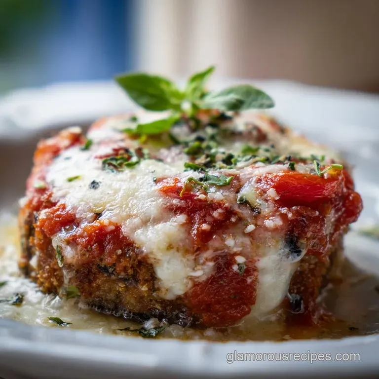 Baked Eggplant Parmesan: Oven Roasted
