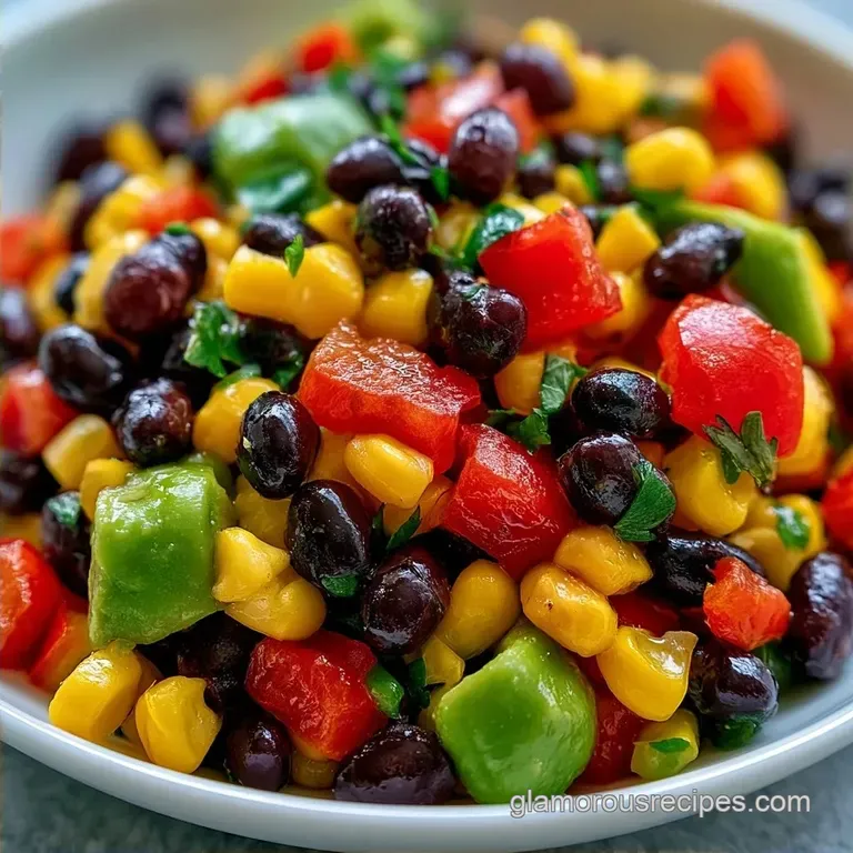 Zesty Mexican Black Bean Corn Salad