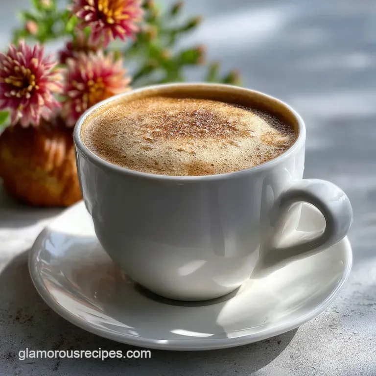 Elegant glass of latte presented on a dark wooden surface. Creamy milk and rich brown sugar swirl, a perfect balance of to...