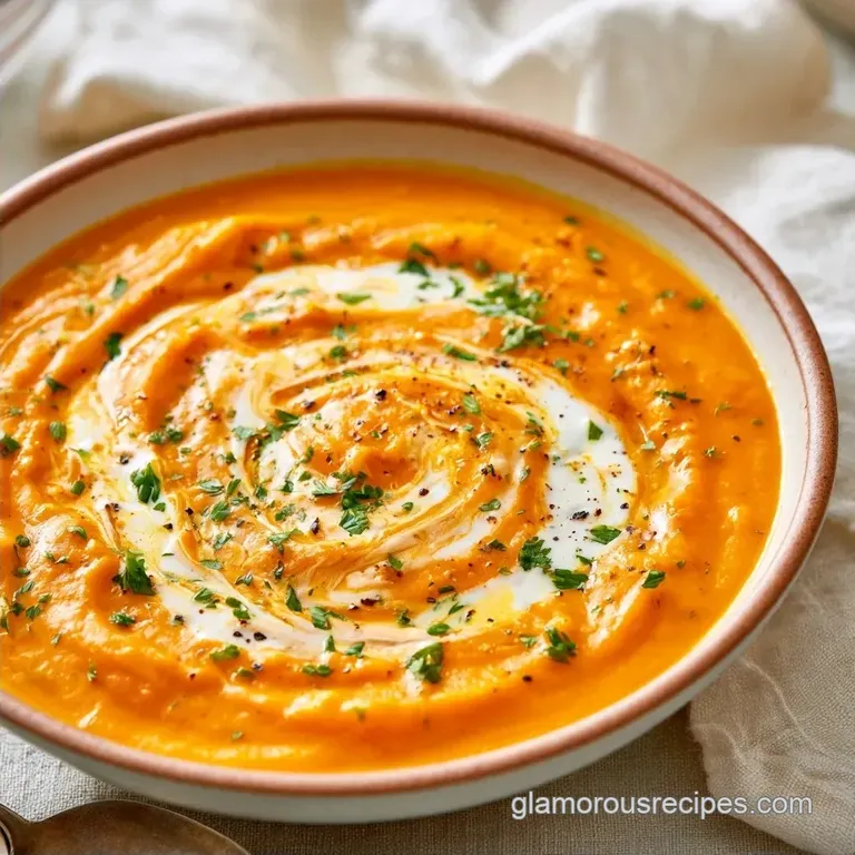 Roasted Butternut Squash Soup with Greek Yogurt