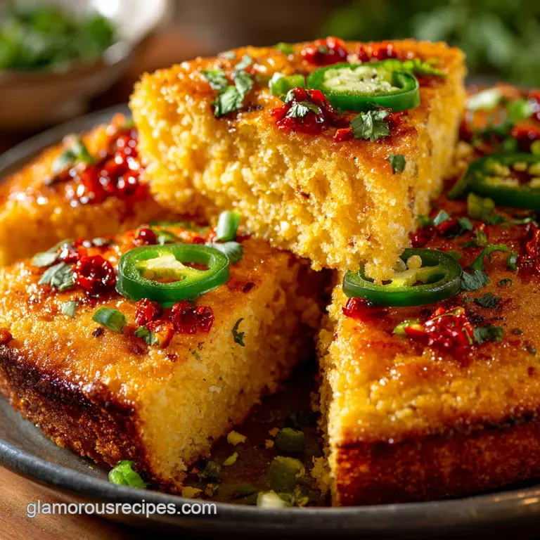 Mexican Cornbread: Cheesy Spicy Fiesta Style