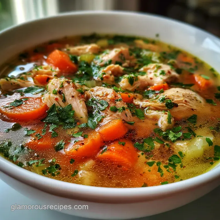 Soup Recipe with Chicken and Vegetables