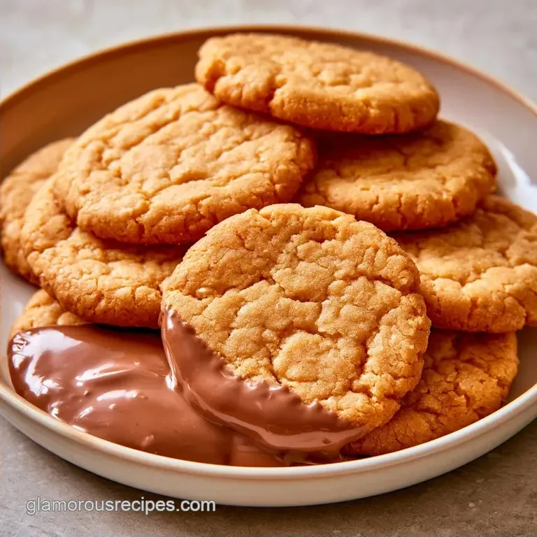 Old Fashioned Chocolate Dipped Butter Cookies