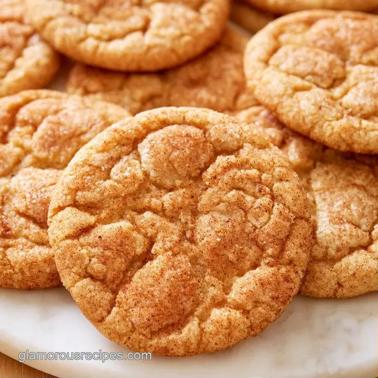 A neat stack of golden-brown spiced cookies on a white ceramic plate, accented by a glass of cold, creamy milk.