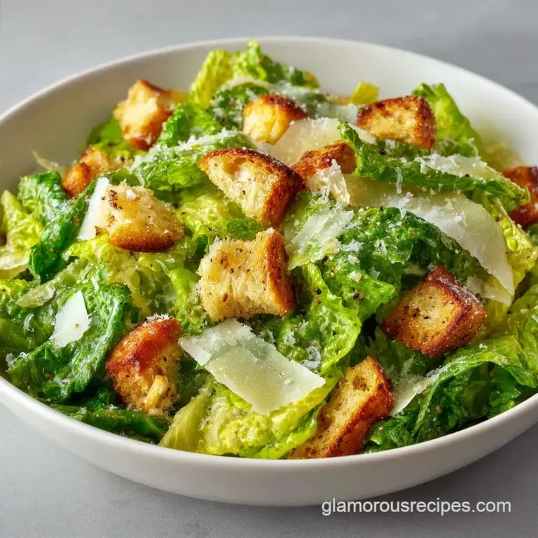 Classic Caesar Salad: Bold and Creamy