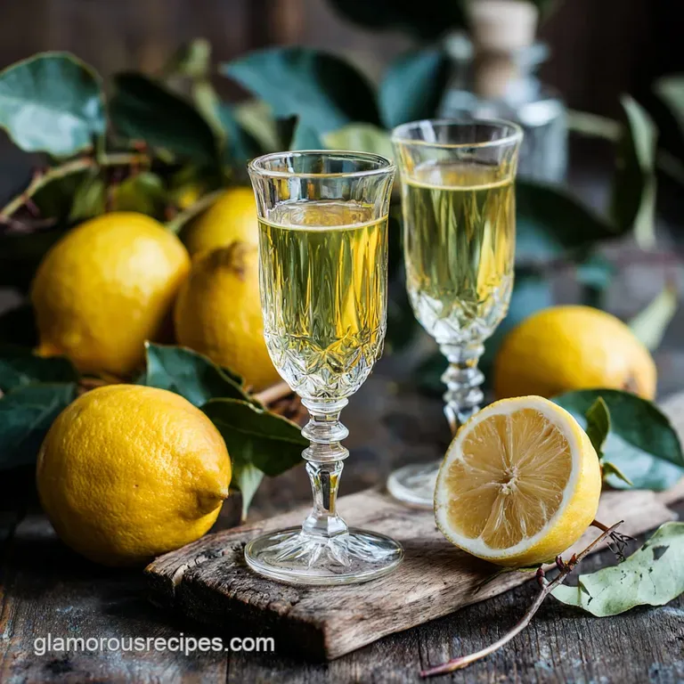Limoncello: the Sunniest Sip of Intensely Aromatic Classic Homemade Lemon Liqueur presentation