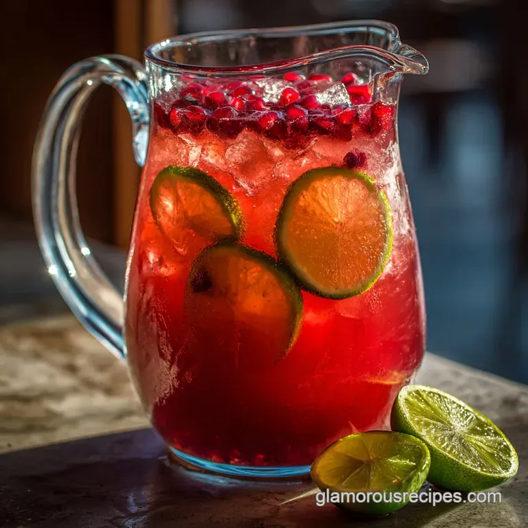 Rum Punch Recipe: the Admirals Classic Balanced Pitcher Blend presentation