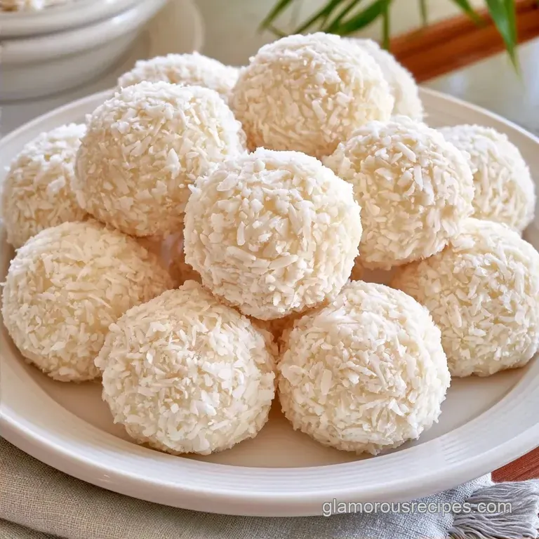 Coconut Snowball Cookies with Coconut Flour