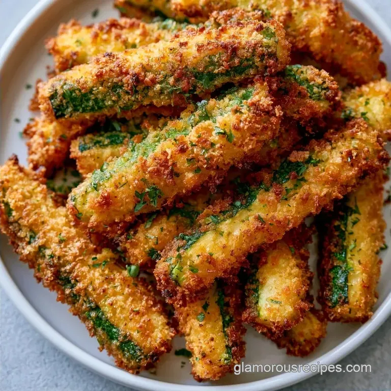 Crispy Baked Zucchini Fries with Parmesan