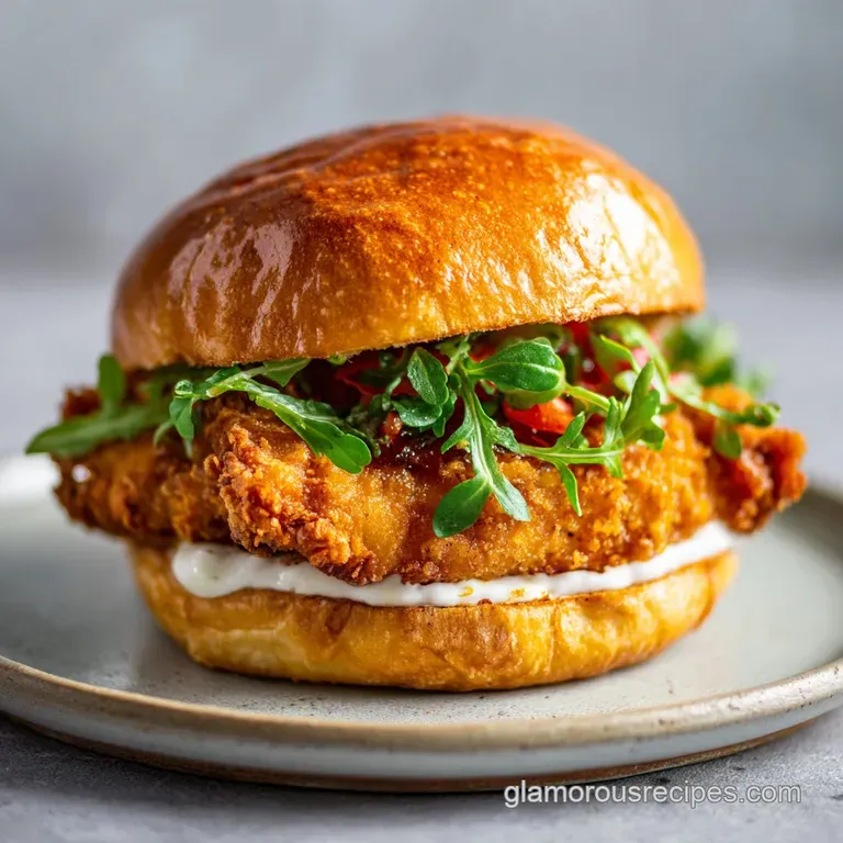 Crispy Chicken Sandwich: Golden and Juicy