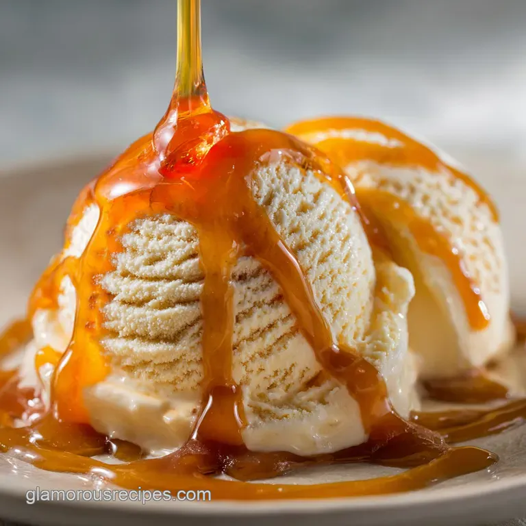 Cuisinart Ice Cream Recipes: the Ultimate Rich Salted Caramel Dessert presentation