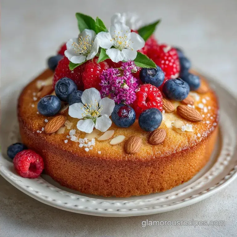 Dairy Free Beltane Cake: Moist and Floral