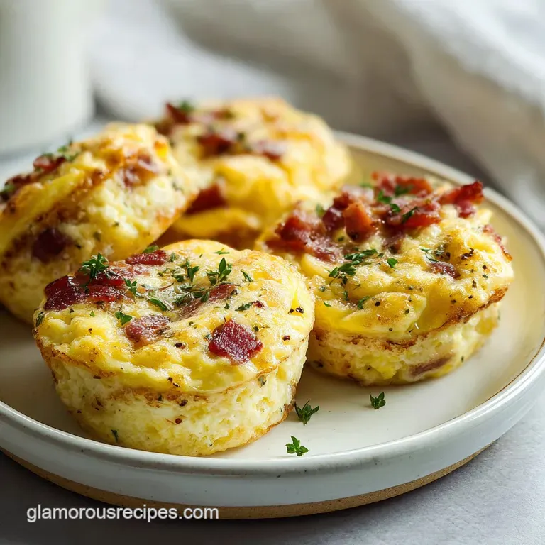 Egg Bites with Bacon: Soft Baked