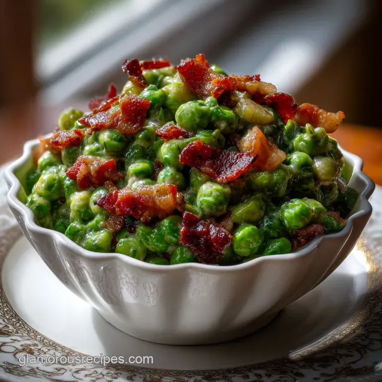 Easy Green Pea Salad Recipe Idea: Bacon & Cheddar Snap