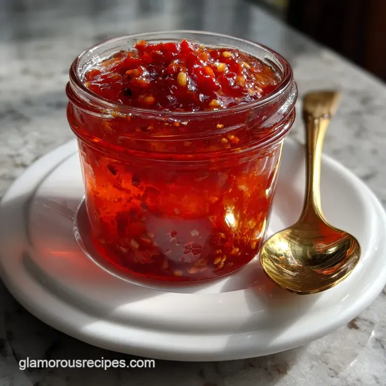 The Best Homemade Red Pepper Jelly Recipe presentation