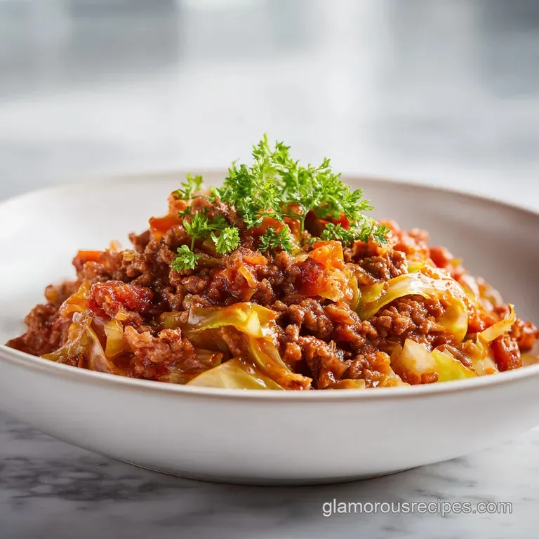 Tender cabbage rolls nestled on a plate, drizzled with sauce, showcasing a rustic, comforting presentation.