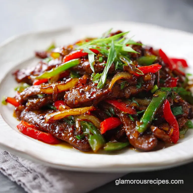 Chinese Pepper Steak: Velvety and Tender