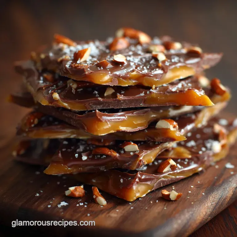 Christmas Crack: the Addictive 10-Minute Saltine Toffee Bark presentation