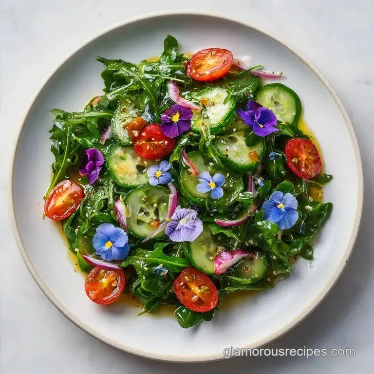 Edible Flower Salad Garnish: Vibrant and Fresh