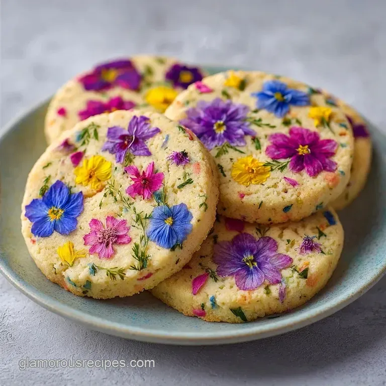 Edible Flower Spring Cookies: Buttery and Elegant
