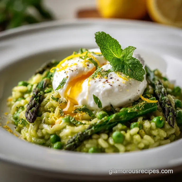 Spring Meals: Chefs Emerald Isle Risotto Recipe presentation