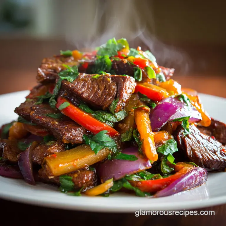 Lomo Saltado: Fiery Peruvian Classic presentation