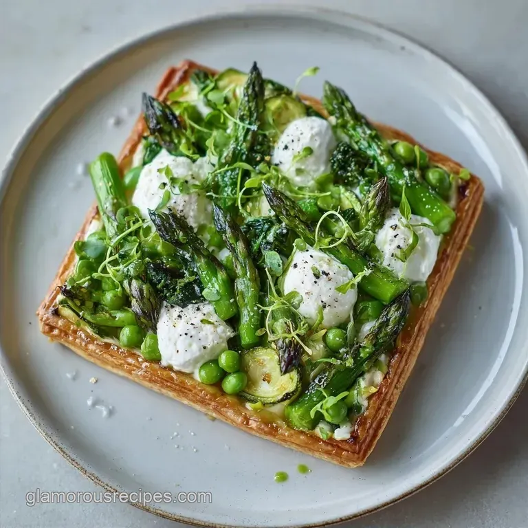 Fresh Spring Green Tart: Buttery and Zesty