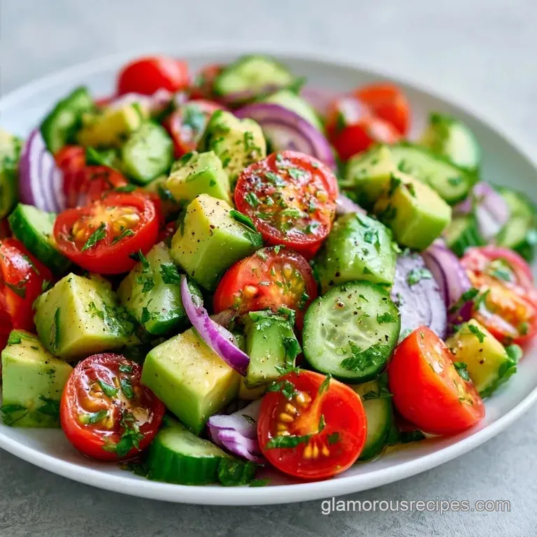 Vegan Avocado Salad with Zesty Lime