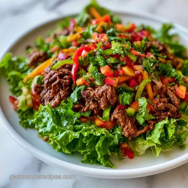 Healthy Taco Salad with Lean Ground Beef