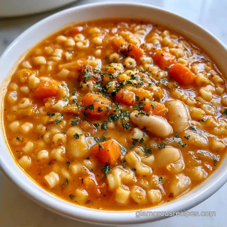 Hearty Pasta e Fagioli Soup