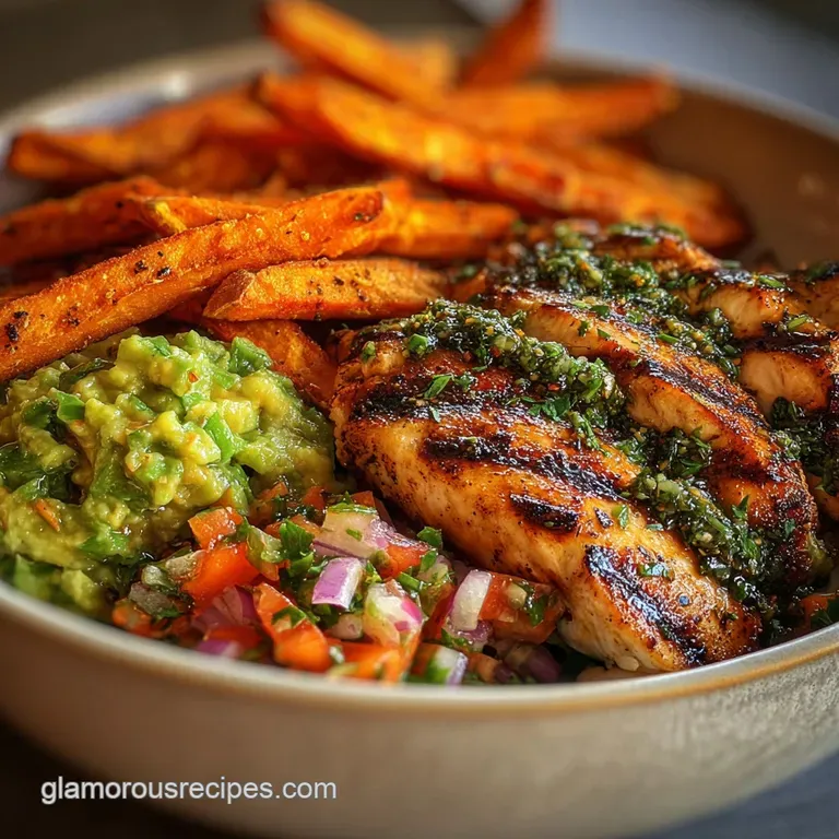 Grilled Herb Chicken Bowl with Avocado Salsa