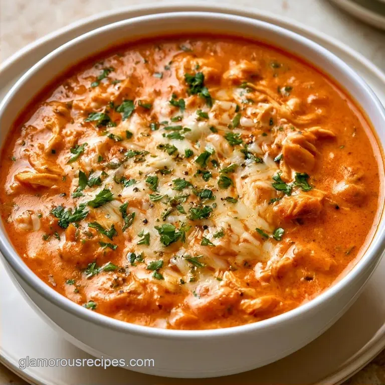One-Pot High Protein Chicken Enchilada Soup