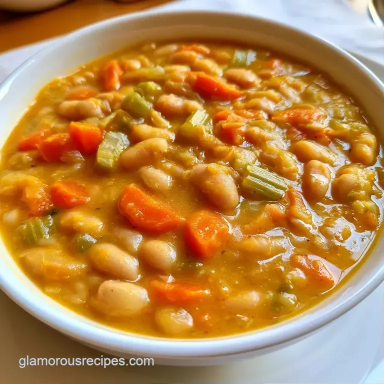 Rustic ceramic bowl of chunky vegetable stew topped with fresh parsley, served with a side of crusty toasted bread.