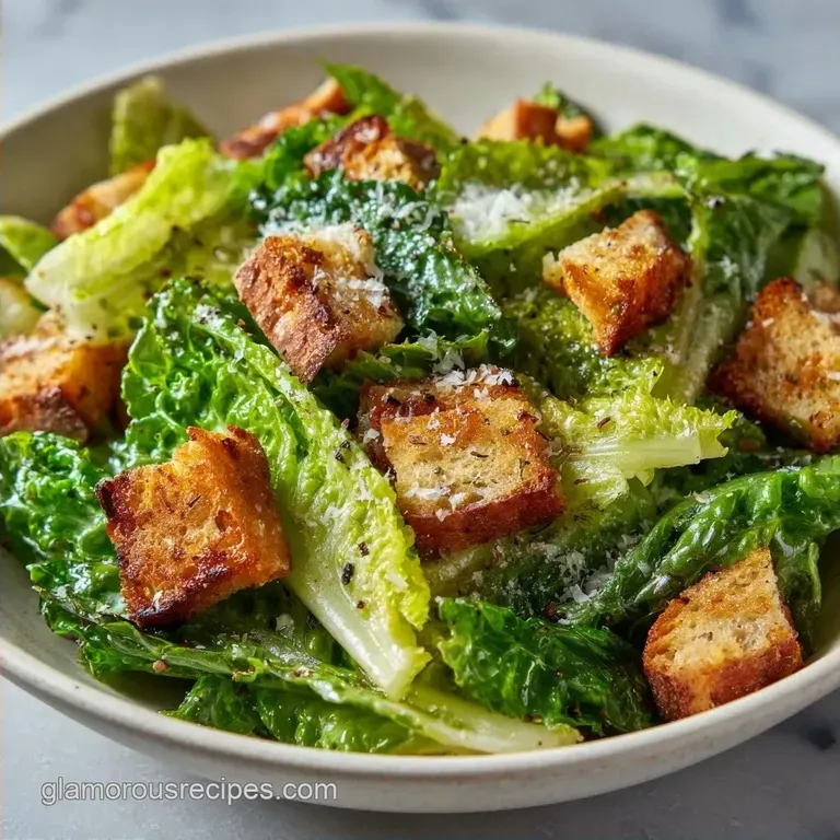 Homemade Caesar Salad: Restaurant Style