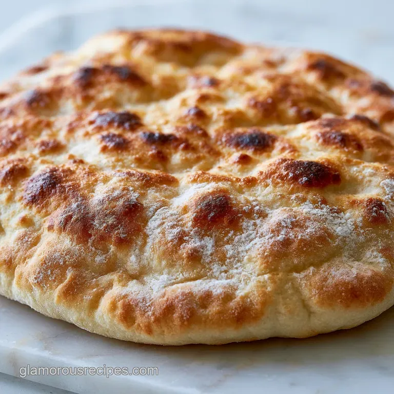 A stack of pillowy flatbreads in a linen-lined basket, paired with a creamy hummus dip and a drizzle of olive oil.