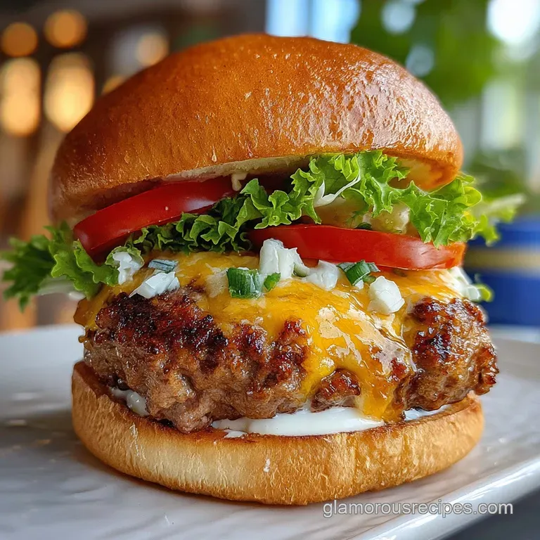 Crack Burgers with Cream Cheese Center