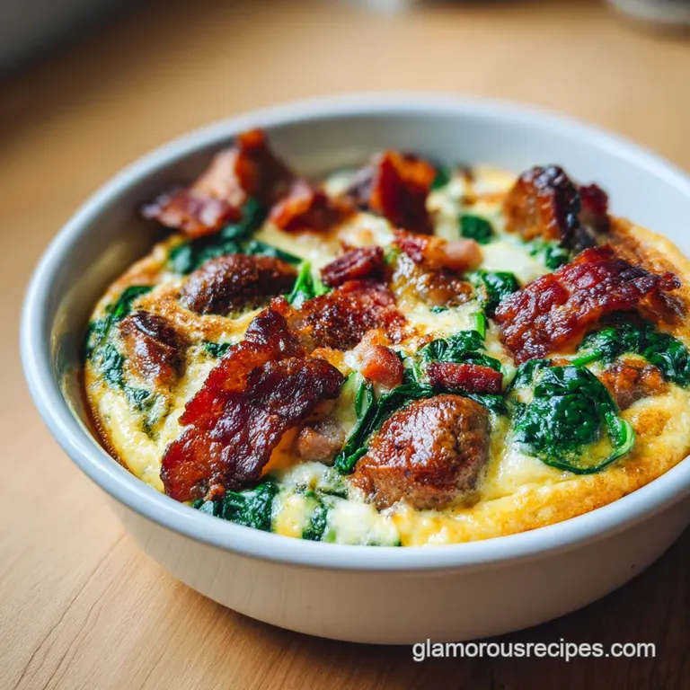 Keto Breakfast Casserole: Savory and Golden